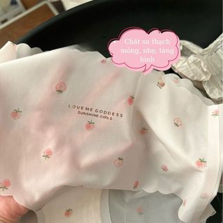 Combo 5 Quần lót su tàng hình mềm mịn - Set 5 Quần chip su lụa nữ họa tiết dâu ngọt ngào sexy L1027