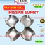 Ốp hõm mạ crom Sunny- Ốp hõm tròn sáng bóng chống trầy bảo vệ cửa xe ô tô. Hàng cao cấp