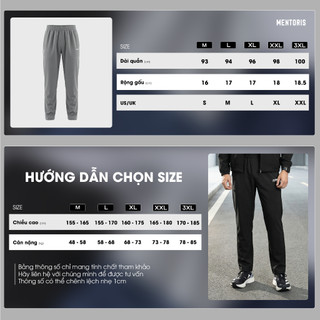 Quần Dài Nam MENTORIS Vải Windlux Co Giãn, Trượt Gió Thoáng Mát, Form Thể Thao, Mặc Hằng Ngày MDC01