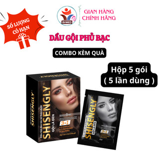 Hộp Dầu Gội Phủ Bạc SHISENGLY Có 5 Gói Cao Cấp Giảm Rụng Tóc Giúp Tóc Chắc Khỏe