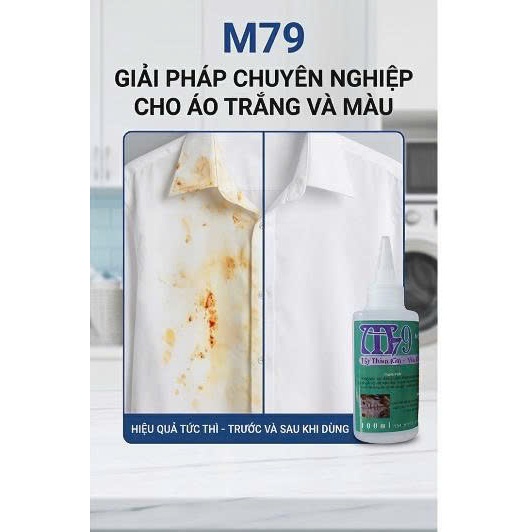 Tẩy Vết Rỉ Sét - Thâm Kim - Vết Ố Trên Vải - M79