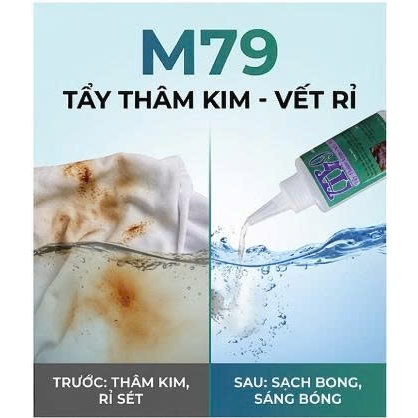 Giá Sỉ 10 Chai - Tẩy Vết Rỉ Sét - Thâm Kim Trên Vải - M79