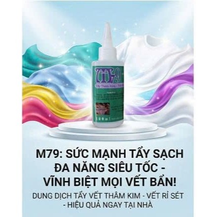 Giá Sỉ 10 Chai - Tẩy Vết Rỉ Sét - Thâm Kim Trên Vải - M79