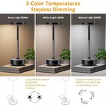 Đèn Bàn 𝐒𝐄𝐄𝐊𝐒𝐔𝐍𝐆 𝐊𝐈𝐑𝐀 – Tay Cầm Caro, Đèn Ngủ Cảm Ứng LED 3 Chế Độ, Pin 6000mAh, Chống Nước IP54 | Đèn Decor Quán Café — ảnh 2