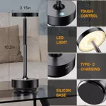 Đèn Bàn 𝐒𝐄𝐄𝐊𝐒𝐔𝐍𝐆 𝐊𝐈𝐑𝐀 – Tay Cầm Caro, Đèn Ngủ Cảm Ứng LED 3 Chế Độ, Pin 6000mAh, Chống Nước IP54 | Đèn Decor Quán Café — ảnh 3