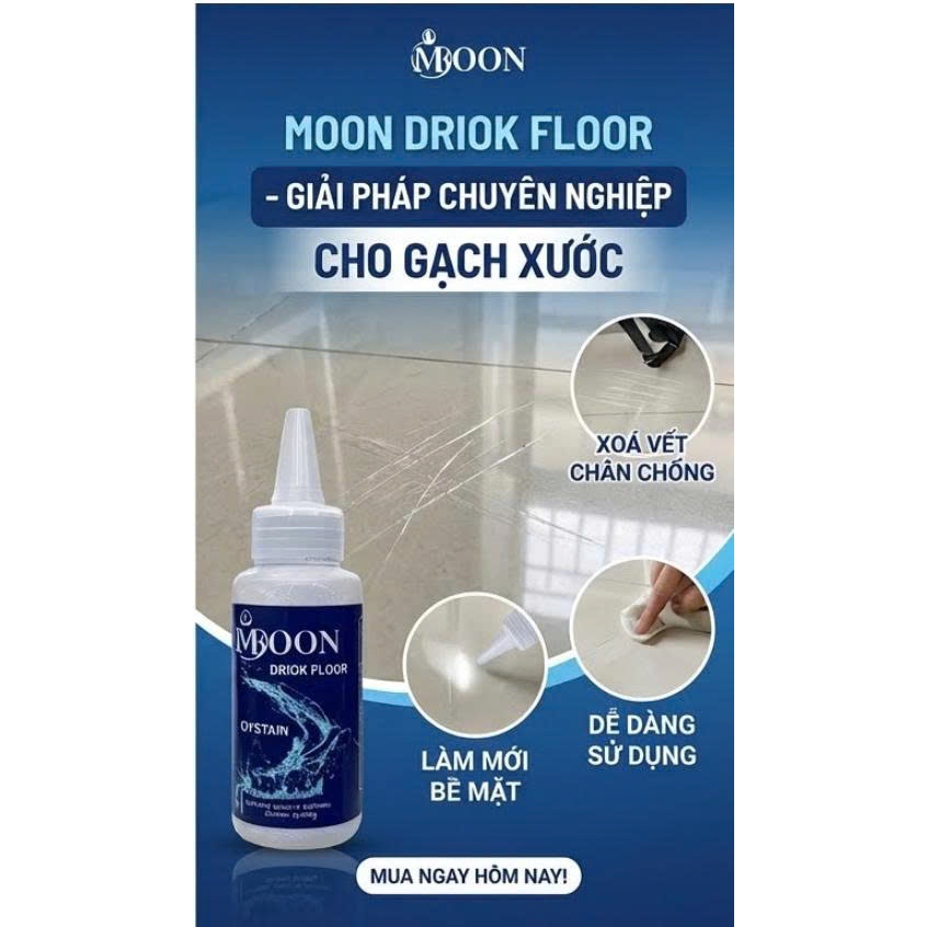 ( Combo 2 ) Xoá Vết Xước Đen Nền Gạch Moon 90ml Làm Giảm Trầy Xước Nền Gạch ( Không Bù Vết Xước Đã Âm Men