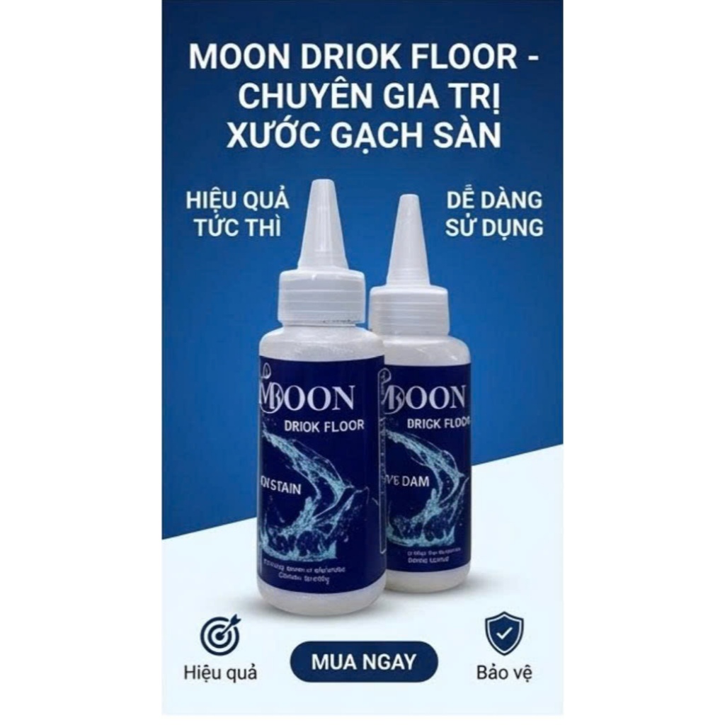 ( Combo 2 ) Xoá Vết Xước Đen Nền Gạch Moon 90ml Làm Giảm Trầy Xước Nền Gạch ( Không Bù Vết Xước Đã Âm Men