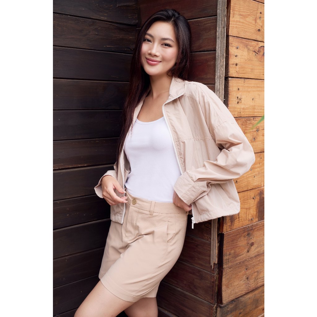 Áo Khoác Nữ Tay Dài Chất Nylon Thời Trang Trẻ Trung NINOMAXX 2409010