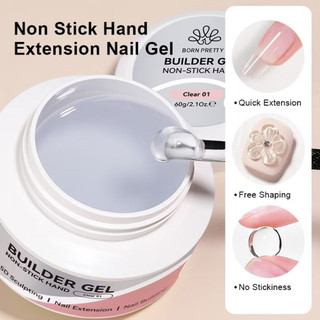 BUILDER gel 5d Born pretty hũ 60g - chuyên làm dual phom , nặn hoa thú nổi không dính tay