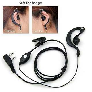 Tai Nghe Bộ Đàm Baofeng, Moto, Kenwood Loại 2 Đầu Jack 3.5li và 2.5li