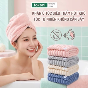 Khăn Quấn Tóc Nhanh Khô Tiện Lợi JYoohome Mũ Ủ Tóc Siêu Thấm Hút Bảo Vệ Tóc Giảm Hư Tổn Hiệu Quả
