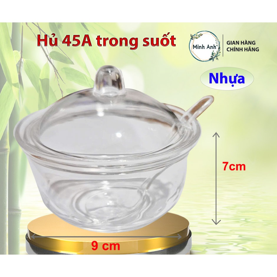 [ XUẤT VAT ]  [ Hỏa tốc ] Hủ ớt bằng NHỰA Melamin - trong suốt, hủ đựng gia vị, lọ đựng gia vị đẹp