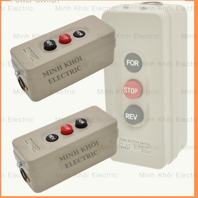 Công tắc nguồn Hanyoung HY-516,hộp công tắc nguồn đóng cắt trực tiếp động cơ Hanyoung 3P15A,công tắc đảo chiều động cơ