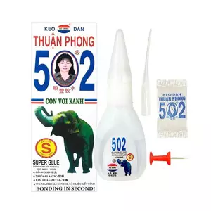 Keo Dán 502 Con Voi Xanh Thuận Phong (Chữ S Nhiều Keo Hơn Chữ V) Chính Hãng
