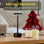 Đèn Bàn 𝐒𝐄𝐄𝐊𝐒𝐔𝐍𝐆 𝐊𝐈𝐑𝐀 – Tay Cầm Caro, Đèn Ngủ Cảm Ứng LED 3 Chế Độ, Pin 6000mAh, Chống Nước IP54 | Đèn Decor Quán Café — ảnh 1