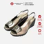 Sandal đế xuồng 8cm hoa trà Kosu 24313, giày công sở nữ siêu êm chống thấm nước trơn trượt Nhật Bản