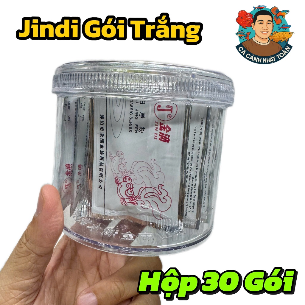 [Hộp 30 gói] JINDI GÓI TRẮNG CHO CÁ CẢNH