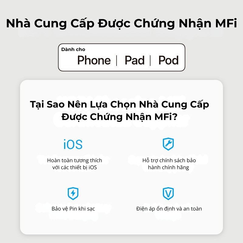 Cáp Sạc Nhanh 27W Vention Type C to Light, Đầu Cắm Nhôm Vỏ Bọc Dù Chống Đứt Gãy Truyền Dữ Liệu 480Mbps Cho Phone 8-14