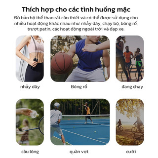OOKAS Băng gối thể thao ĐỆM SILICON+LÒ XO- bảo vệ khớp gối -phù hợp với“bóng đá”các môn thể thao