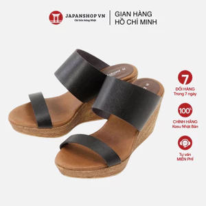 Dép đế xuồng nữ cao gót 8cm KOSU 92972 quai ngang siêu nhẹ made in Japan
