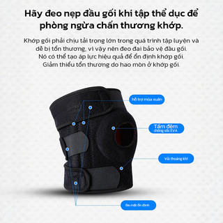 OOKAS Băng gối thể thao ĐỆM SILICON+LÒ XO- bảo vệ khớp gối -phù hợp với“bóng đá”các môn thể thao