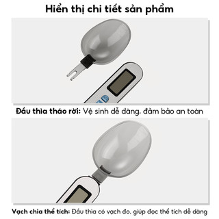 Cân Điện Tử Kiểu Muỗng ANAEAT Tiện Lợi Cho Nhà Bếp 500g / 01g