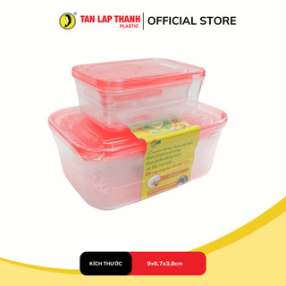 Bộ 3 / 5 hộp lá Tân Lập Thành, nhựa PP nguyên sinh dùng đựng thức ăn, đồ khô, đồ gia dụng