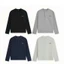 Áo Thun Dài Tay Cổ Tàu Thêu Chữ Chất Liệu Cotton Waffle Mềm Mịn Unisex Nam Nữ