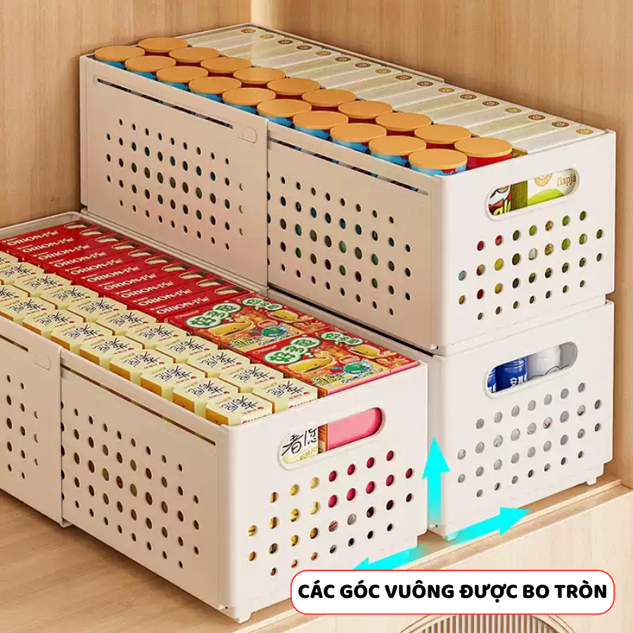 Khay Đựng Đồ ENODA HOME Thu Gọn Chiều Dài, Khay Chia Ngăn Tủ Có Thể Xếp Chồng, Khay Đựng Gia Vị Bếp Q047