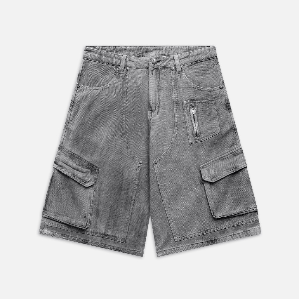 Quần NEEDS OF WISDOM Dust Cargo Jorts - Washed Grey - Local Brand Chính ...