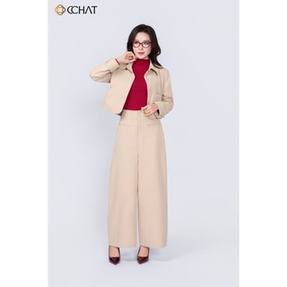 Quần Ống Rộng 𝐂𝐂𝐇𝐀𝐓 Dáng Suông Nhẹ Terra Chất Liệu Kaki 25QDK2026ST