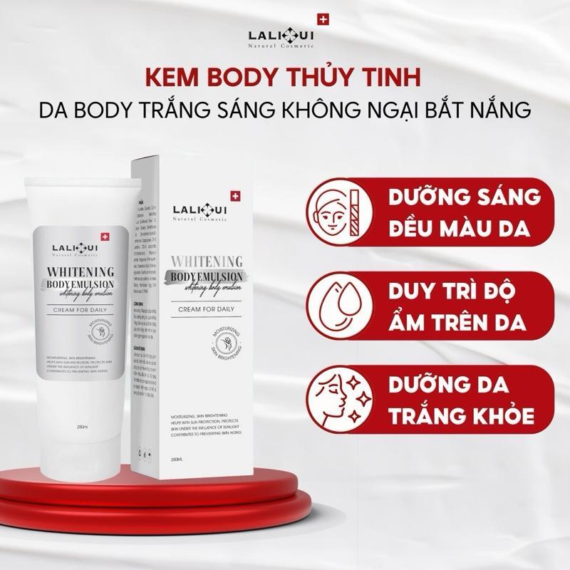 Kem Body Thuỷ Tinh LALIHUI Natural Cosmetic Hỗ Trợ Dưỡng Sáng Mờ Thâm Nâng Tông Chống Nắng