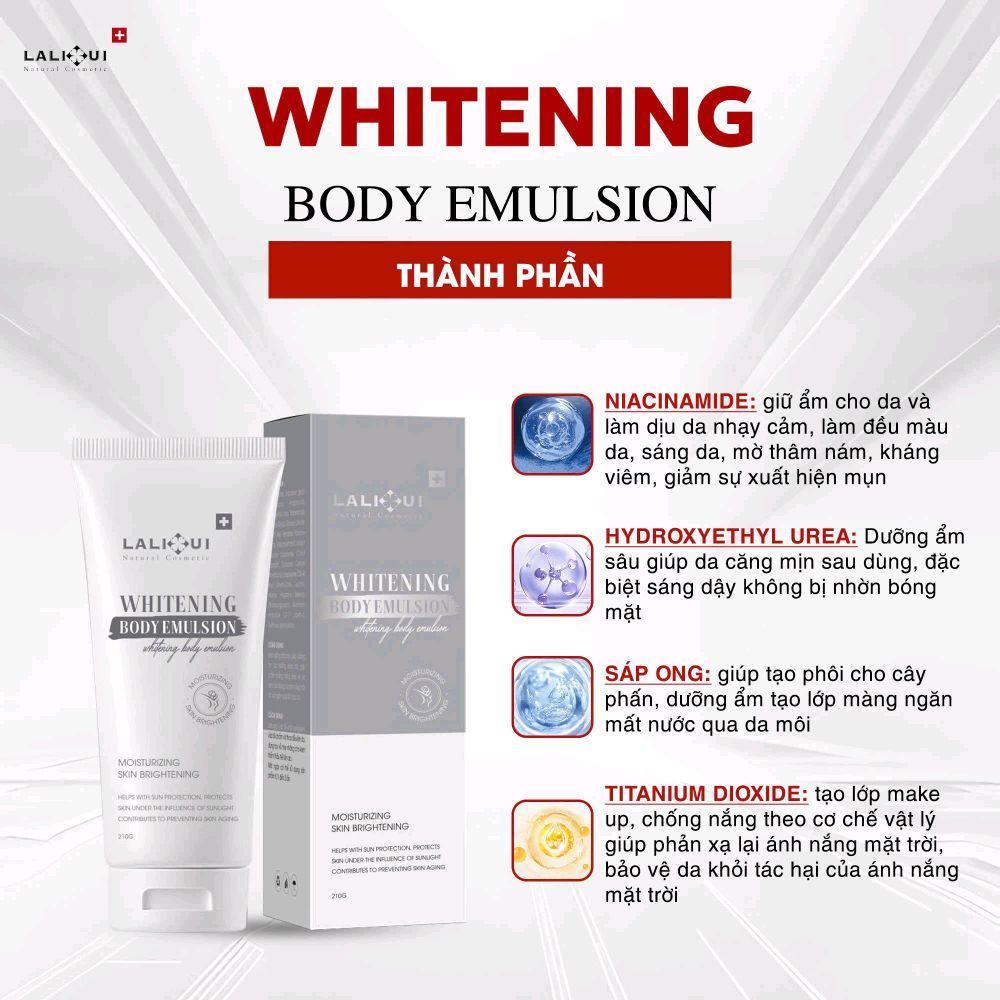 Kem Body Thuỷ Tinh LALIHUI Natural Cosmetic Hỗ Trợ Dưỡng Sáng Mờ Thâm Nâng Tông Chống Nắng