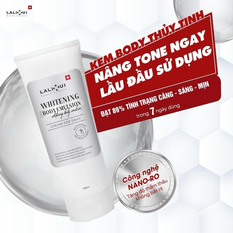 Kem Body Thuỷ Tinh LALIHUI Natural Cosmetic Hỗ Trợ Dưỡng Sáng Mờ Thâm Nâng Tông Chống Nắng