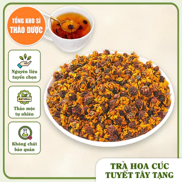 Hoa cúc tuyết Côn Lôn 100g, trà hoa cúc tuyết núi Tây Tạng, cúc tuyết himalaya, thơm ngon, đậm vị trà