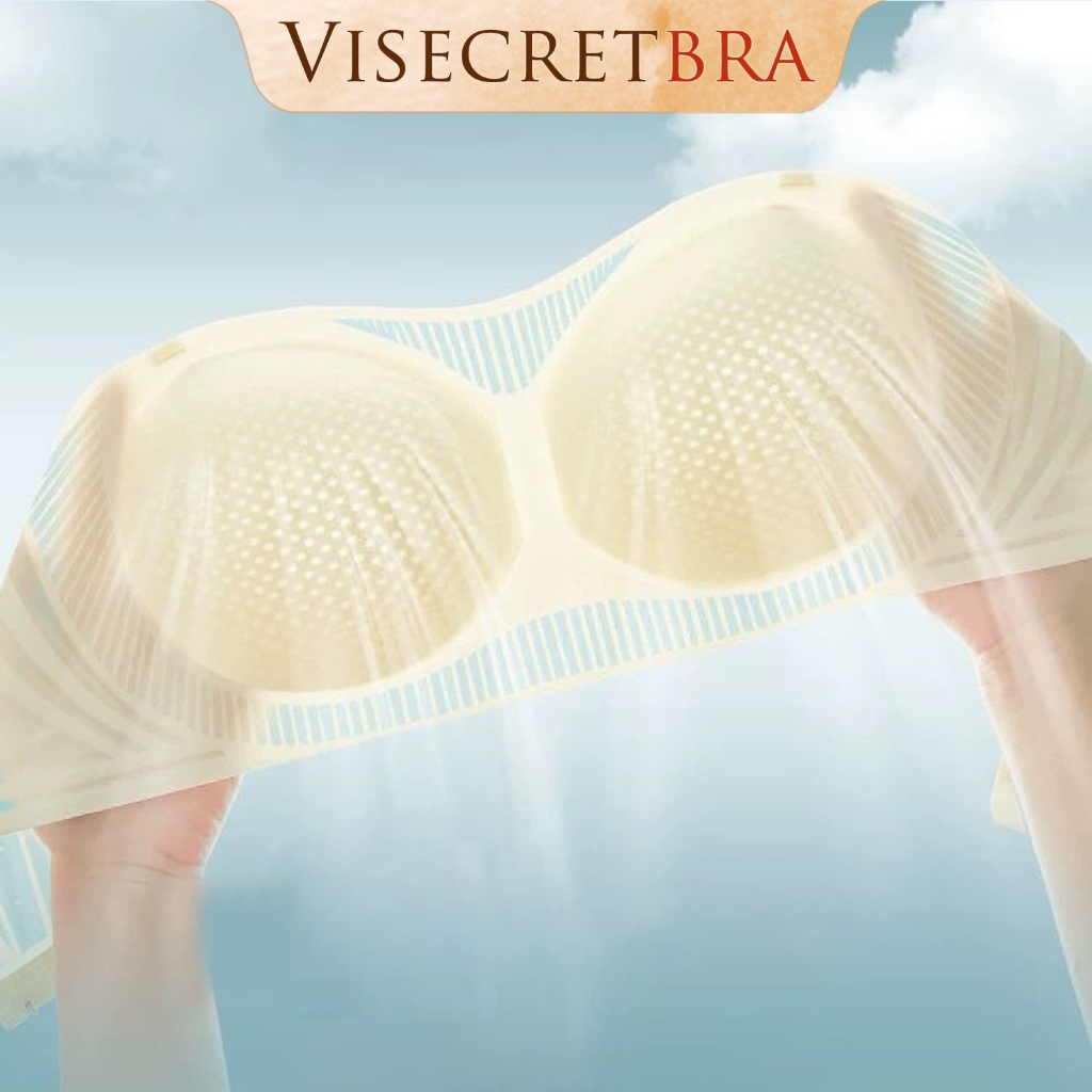 KOL - Áo Lót Nữ Áo Bra Nữ Visecret Bra Áo Không Dây Nâng Vòng 1 Không Gọng Có Mút Đệm Gom Quả Chống Xệ -- 250455