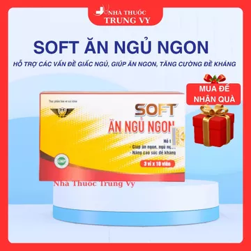 Viên Uống Soft Ăn Ngủ Ngon Kingphar Hỗ Trợ Ngủ Ngon, Tăng Cường Sức Khỏe (H/30 viên)