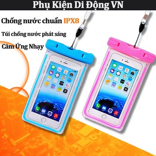 Túi điện thoại chống nước phát sáng ban đêm cảm ứng nhạy chụp ảnh rõ dây đeo tiện lợi phù hợp nhiều mẫu