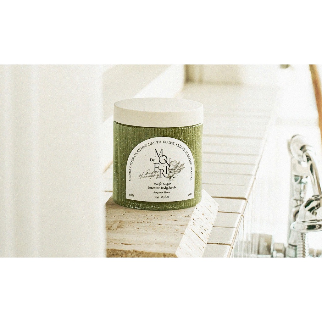 E21_Tẩy tế bào chết body MonFri Sugar Intensive Body Scrub hương Bergamot Fores 519g