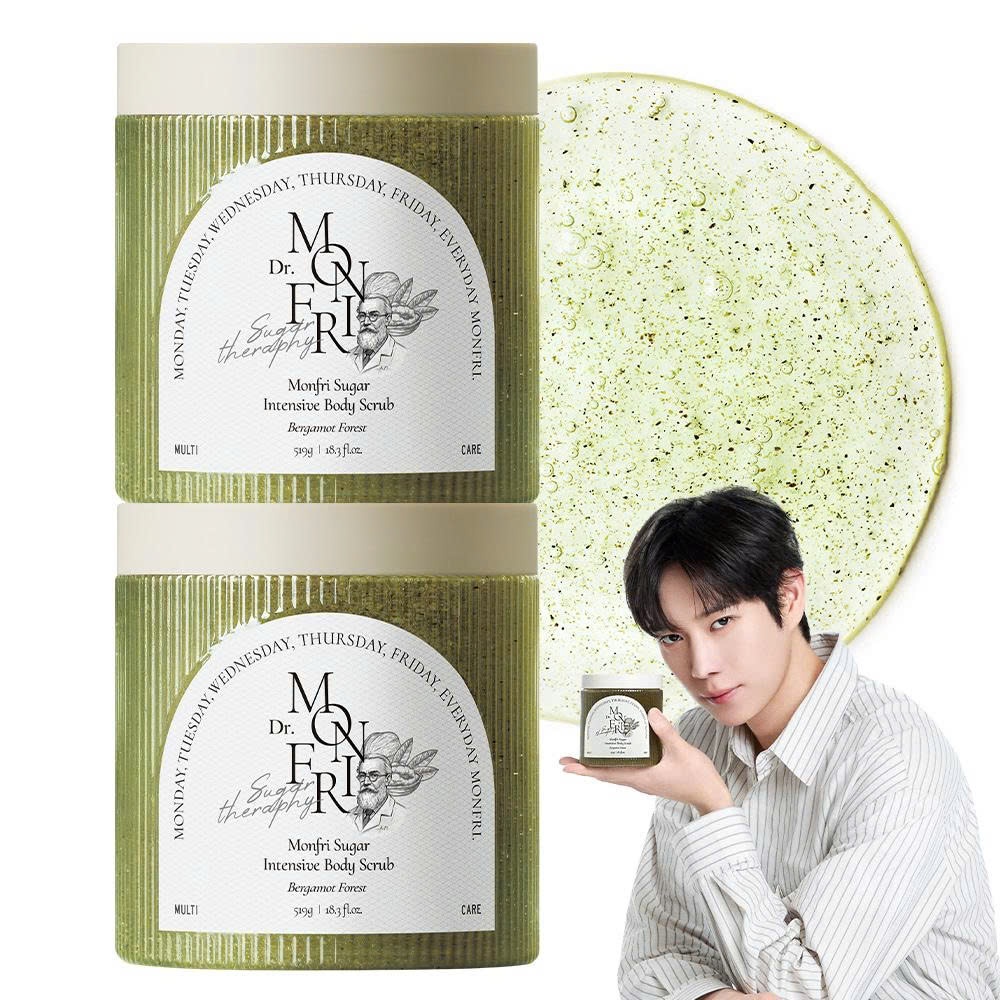 E21_Tẩy tế bào chết body MonFri Sugar Intensive Body Scrub hương Bergamot Fores 519g