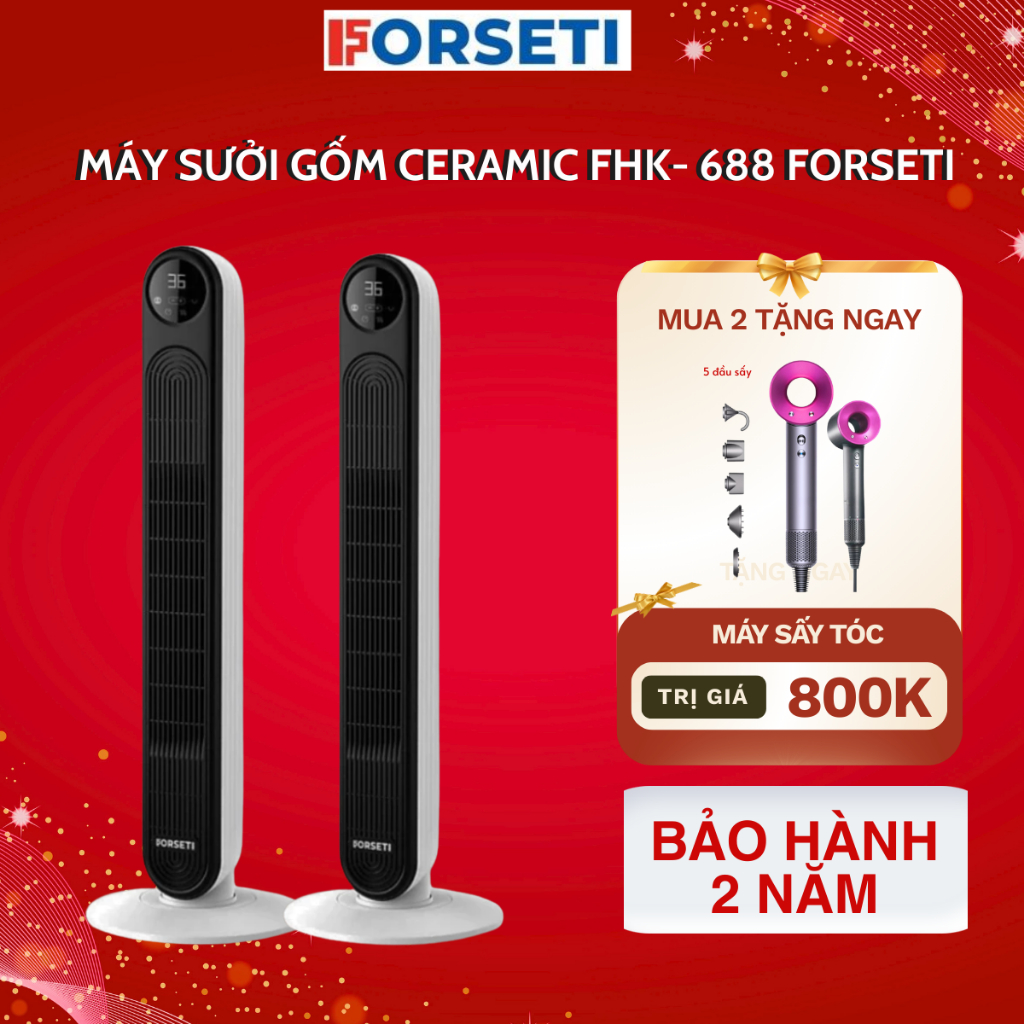 Máy Sưởi Gốm PTC Ceramic Forseti. Giải Pháp An Toàn, Tiết Kiệm, Hiệu Quả Cho Mùa Đông Không Lạnh