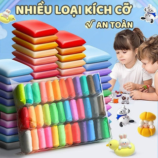 Đất Nặn Trẻ Em Cao Cấp 12/24/36 Màu – Đất Sét Không Mùi, Không Dính, Dễ Tạo Hình Cho Bé Thoải Mái Sáng Tạo