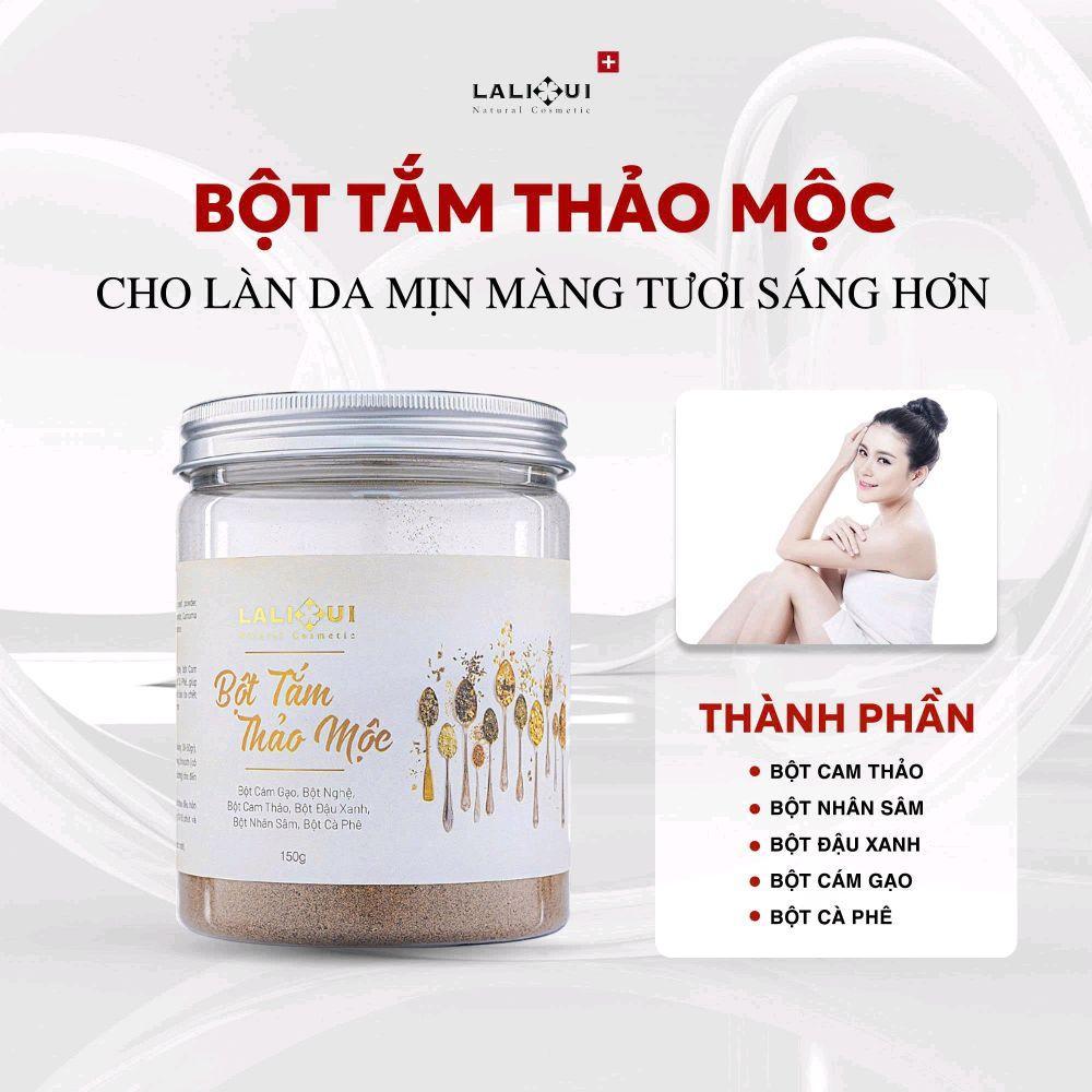 BỘT TẮM THẢO MỘC LALIHUI HỖ TRỢ TẨY DA CHẾT VÀ SÁNG DA