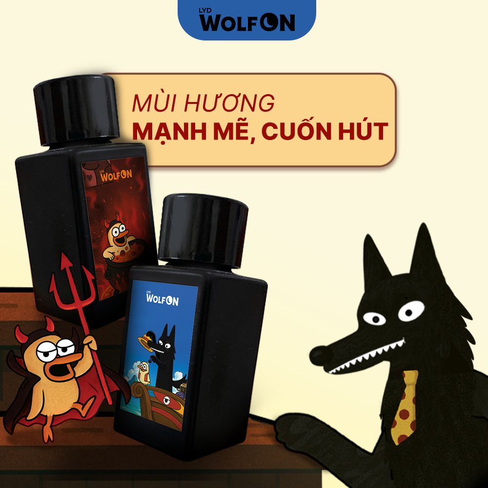 Nước Hoa Thầm Kín Hidden Perfume LYD Wolf ON, Nước Hoa Nam, Thơm, Lưu Hương, Cuốn Hút 10ml