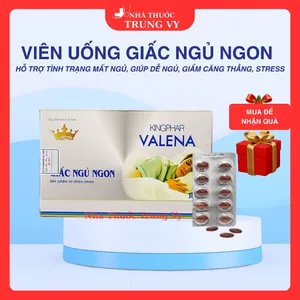 Viên uống Valena Kingphar giúp an thần, hỗ trợ dễ ngủ (4 vỉ x 10 viên)