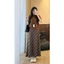 Chân váy dạ Hari Kẻ Dáng Dài Form A xoè nhẹ style Vintage có lót trong dạ caro dáng midi 3574 P2