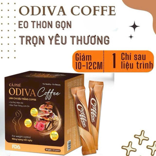 Cà phê ODIVA. cà phê Linh chi đậu trắng giữ dáng, đẹp da.