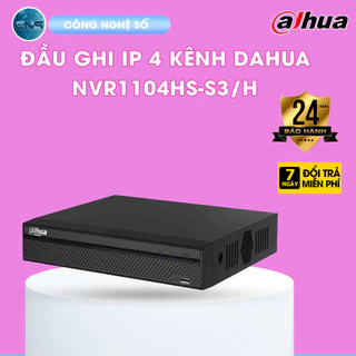 Đầu Ghi IP 4 Kênh Dahua DH-NVR1104HS-S3/H | Chính Hãng Bảo Hành 2 Năm