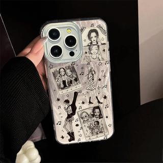 Cô gái truyện tranh phù hợp với iphone 17/16plus thủy triều 15/14 chống thấm nước mới 13/12/11