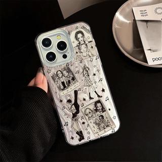 Cô gái truyện tranh phù hợp với iphone 17/16plus thủy triều 15/14 chống thấm nước mới 13/12/11